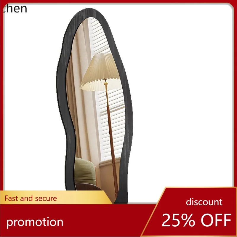

YFY full-length mirror - floor mirror, home use, irregular shaped dressing mirror, wall-mounted large mirror, vintage bracket