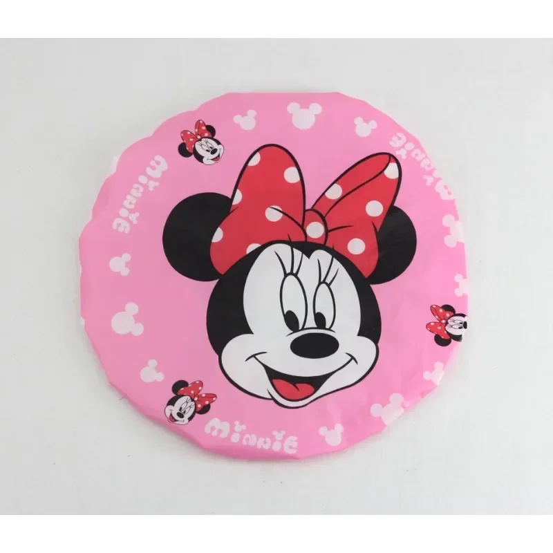 Disney Stitch Mickey Shower Cap Cartoon Pooh Bear Waterproof Hair Bashroom Supplies Shower Caps Reusable Hair Bonnet Bath Caps