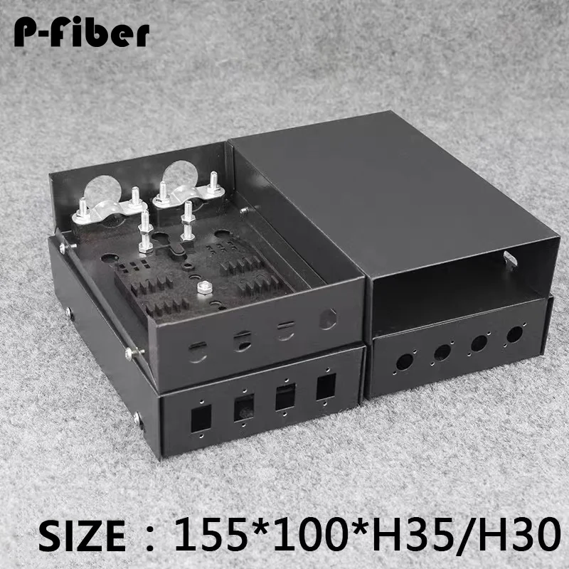 optical fiber terminal box 5pcs 4 port small mini empty box fully equipped with 2 4-core FC SC ST LC optic cable fusion junction