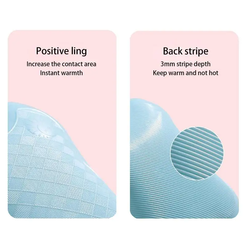 Hot Water Bottle For Bed Portable Mini Hot Water Hand Warmer 500ml Hot Water Bag For Hot And Cold Compress Hand Feet Warmer