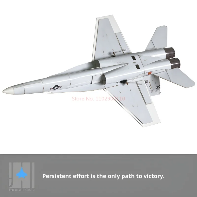 เครื่องบินบังคับวิทยุแบบปีกตรึงรุ่นใหม่ F18 Hornet แบบประกอบเอง ควบคุมด้วยรีโมท 30 ช่องสัญญาณคู่