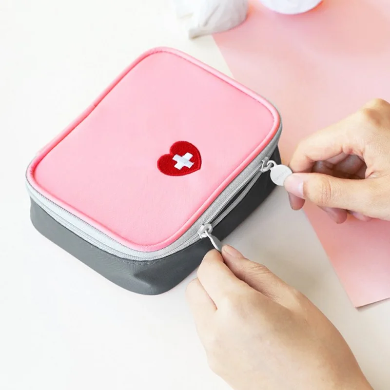 Mini Kit di pronto soccorso all'aperto borsa da viaggio portatile pacchetto di medicinali Kit di emergenza borse borsa per medicinali piccolo organizzatore