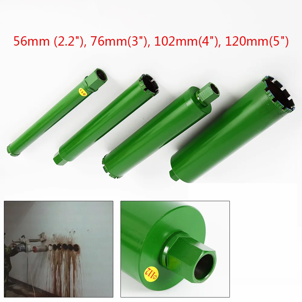 4Pcs Drill Bit Wet Diamond Core Tools Excellent Choice for All Type Of General Drilling 2/3/4/5-in and Water Drill 22mm