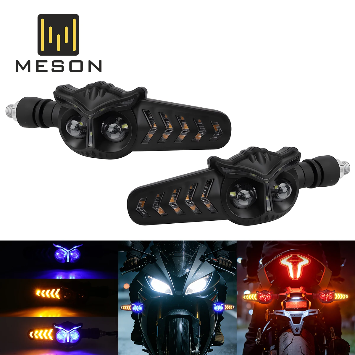 

2PCS Motorcycle LED Turn Signal Light 12V 24V Indicator Flashing Lamp Tail Brake Stop lamp Decorative Lamp DRL For YAMAHA Honda