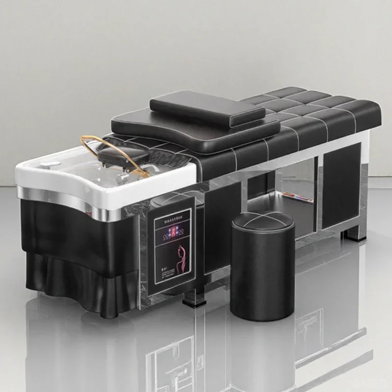 

Thai Style Head Spa Shampoo Chairs Modern Simple Hair Salon Shower Shampoo Bed Hairdressing Salon Furniture Sillon Barbero FYSC