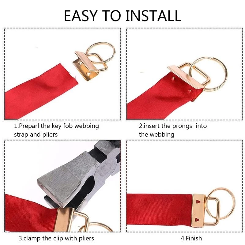 E06B 113 Pieces 25mm for Key Hardware with Split Ring Set with Pliers Faux Leather Tassels Pendant Hook for DIY