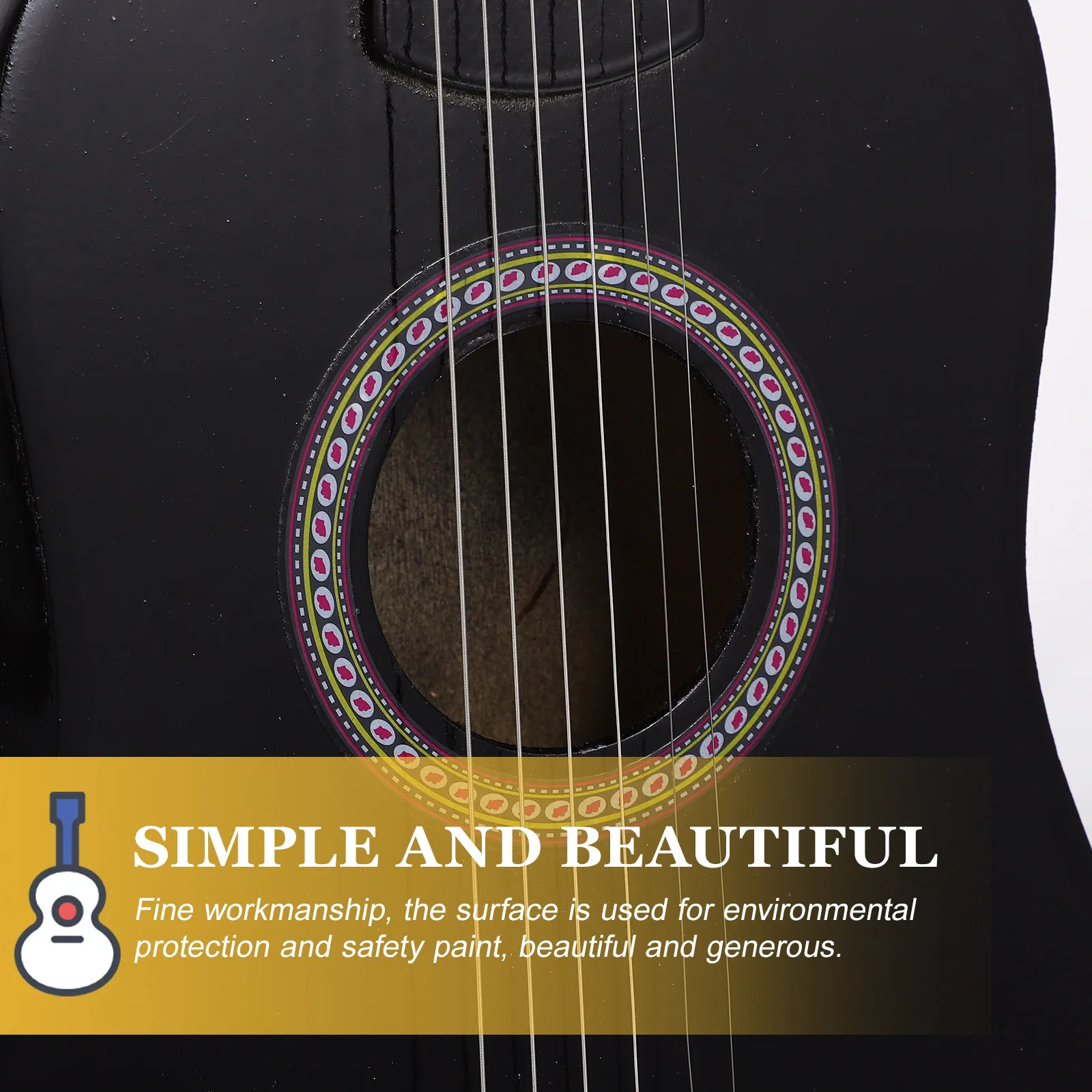 folk-acoustic-guitar-black-23-inch-beginner-children-practice-mini-vintage-style-music-instrument-for-kids-folk-guitar