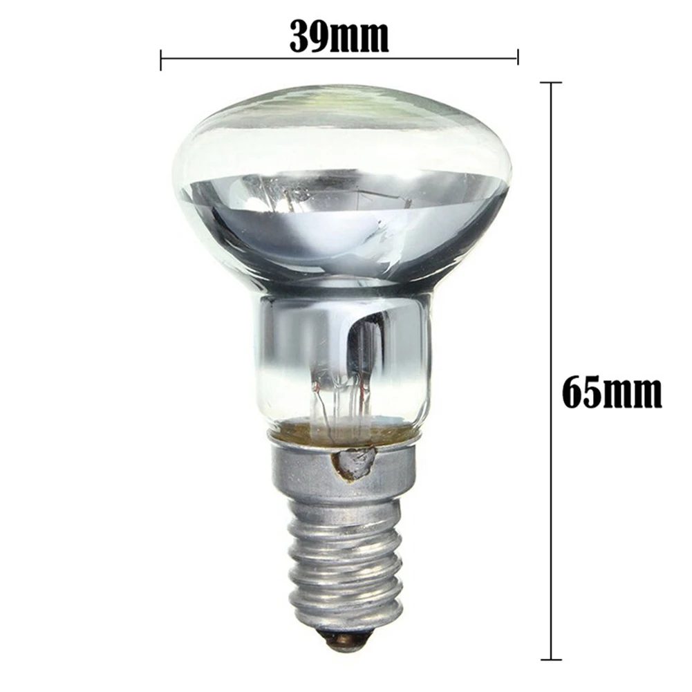 Lâmpada de substituição Lava Spotlight, Parafuso na lâmpada, Refletor transparente, Lâmpadas spot, incandescente, E14, R39, 30W, 5pcs
