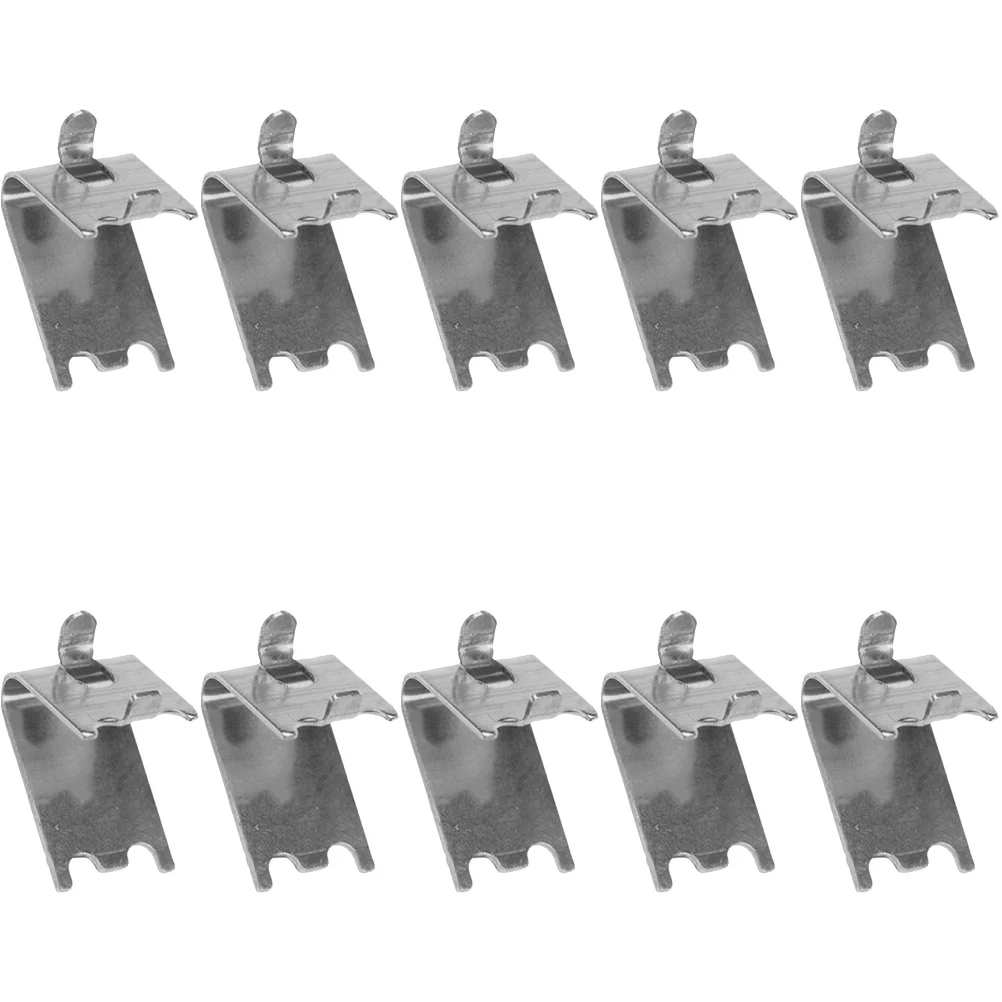 

10 Pcs Freezer Shelf Buckle Rack Cooler Supports Clips Metal Brace Square Fridge Stainless Steel