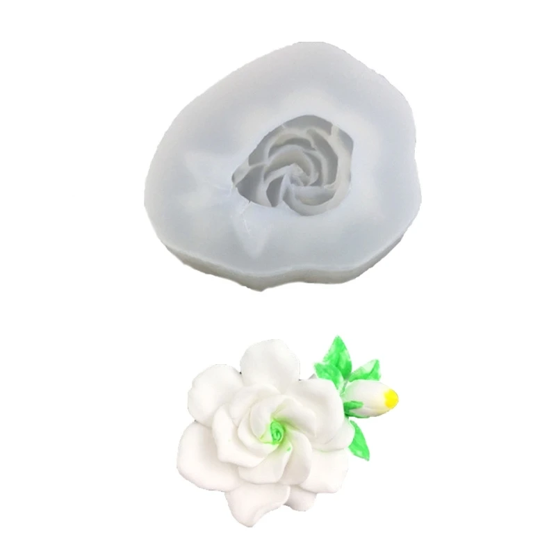 Gardenias Jasmine Silicone Flexible  Grade Mould Clay Resin Ceramics Candy