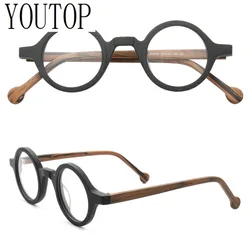 Retro Women Round Eyeglasses Men Optical Glasses Frames Prescription Eyewear Tortoise Spectacles Vintage Transparent Fashion