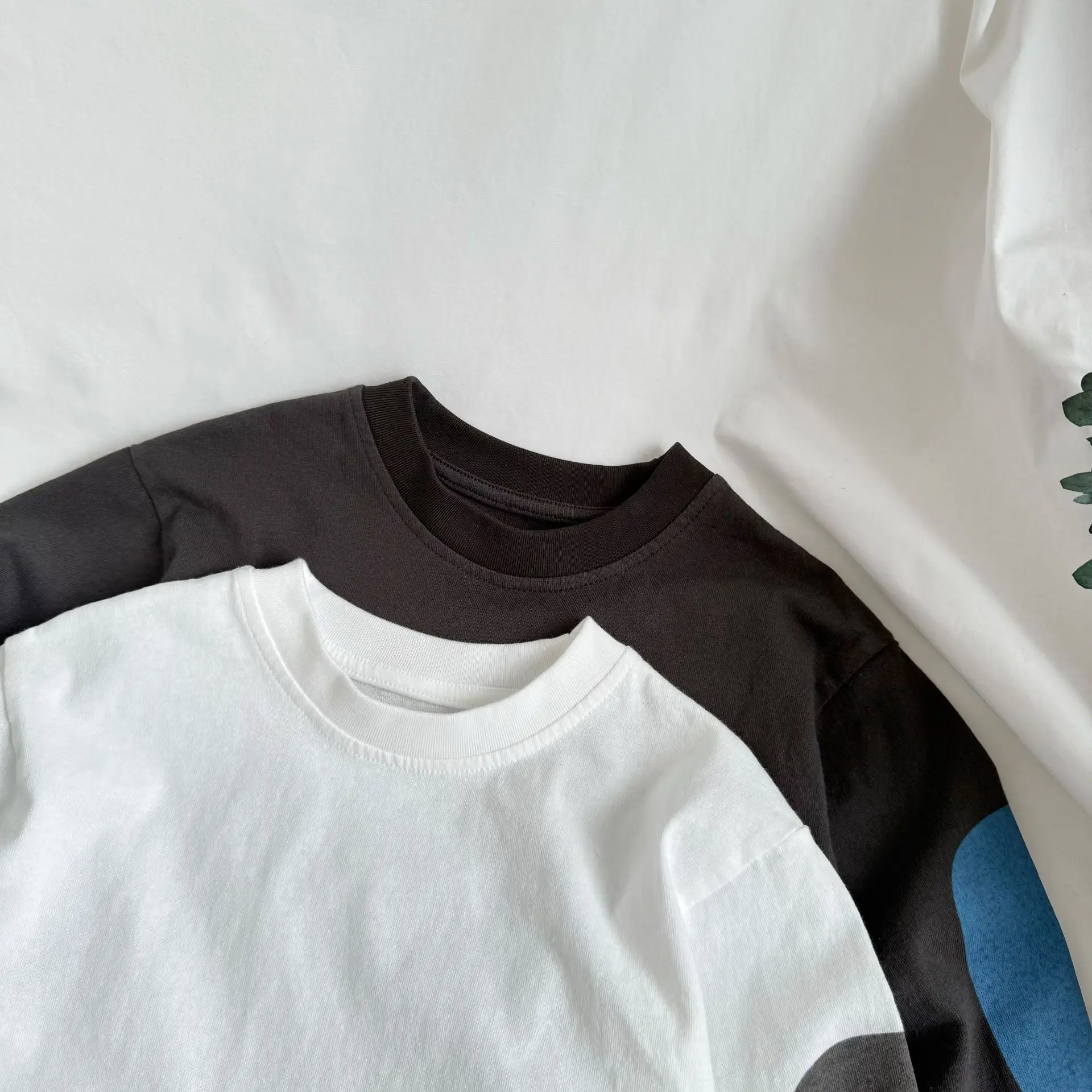 2026 Autumn New Children Long Sleeve T Shirts Cotton Boys Patch Print Tee Girls Casual Bottoming Shirts Kids Clothes