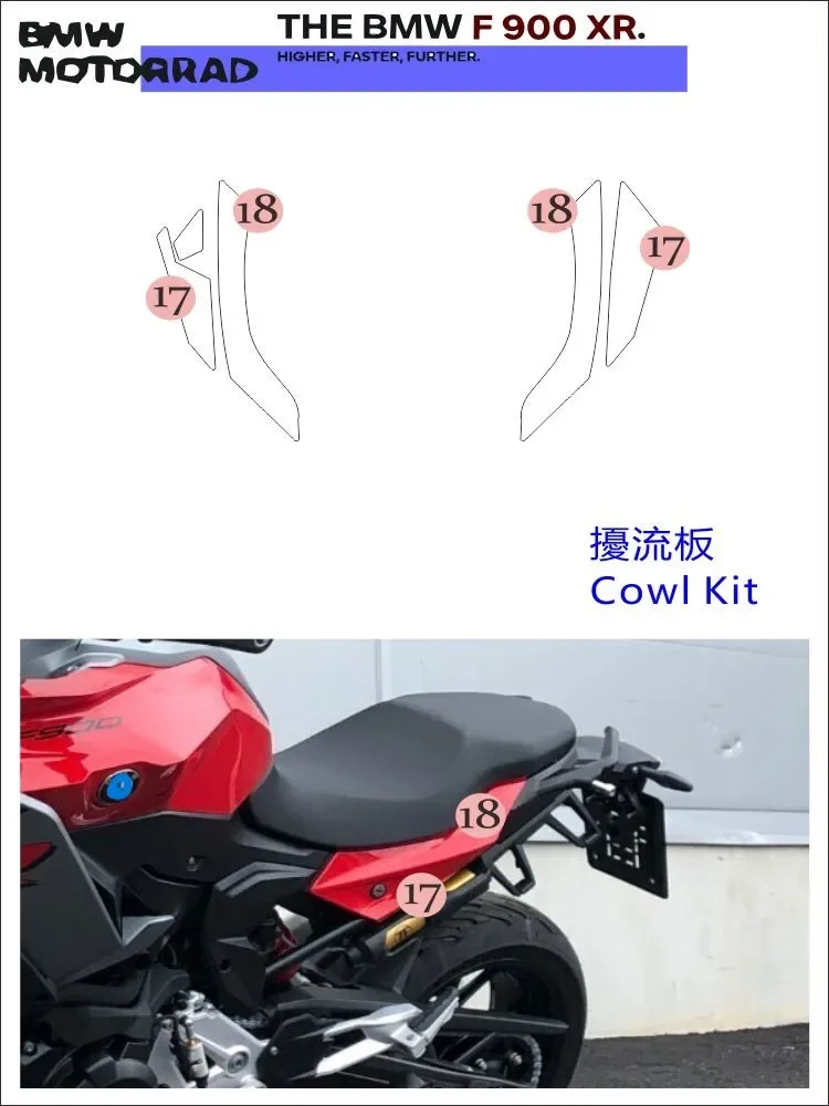 

Motorcycle Paint Protection Film, Full Kits, Scratch Chip Resistance, Self-Healing Technolog, 900 XR, Applicable to