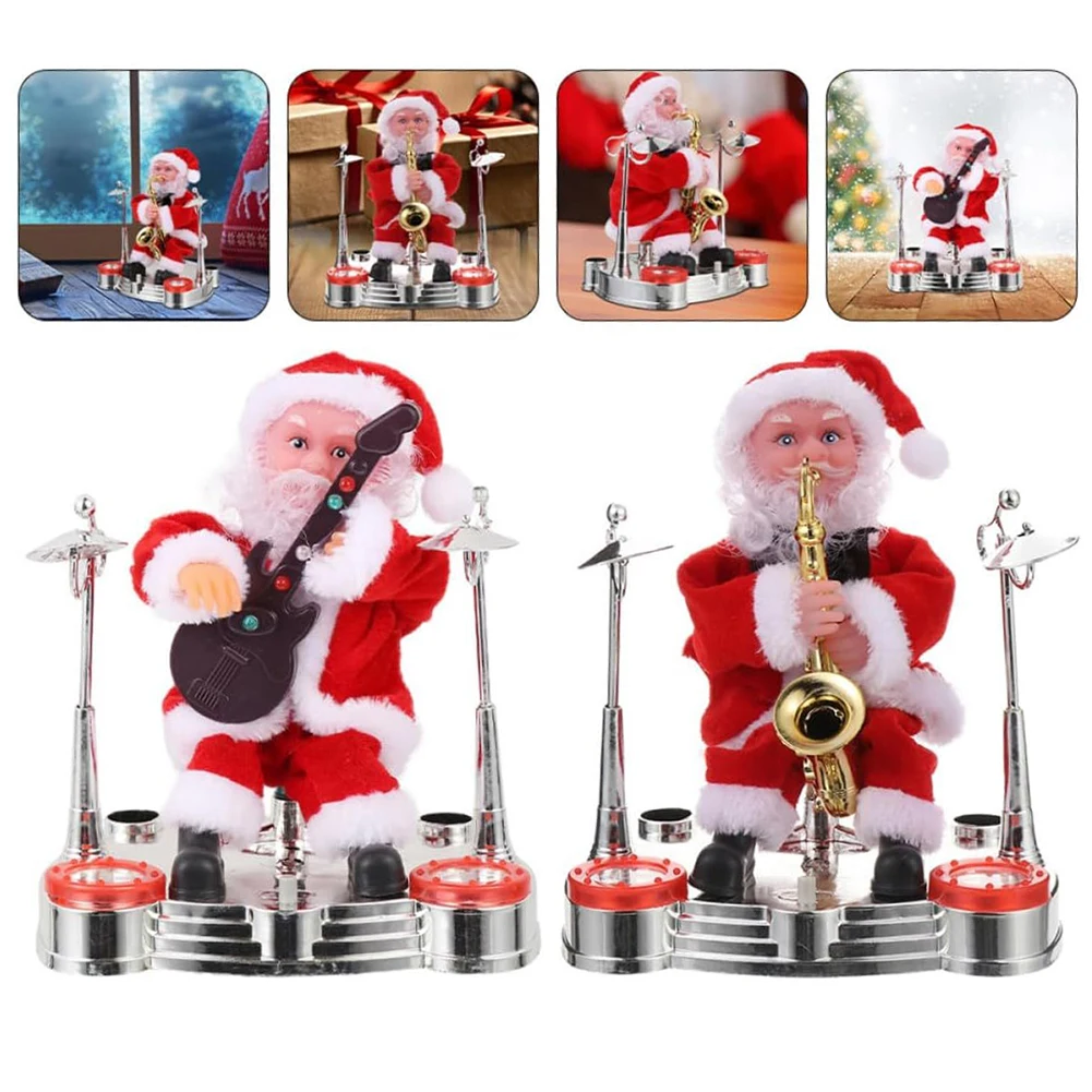 

E-book Santa Claus Electric Music Doll Glowing Swing Children's Toys New Year Gifts Navidad Natal Christmas Decorations For Home