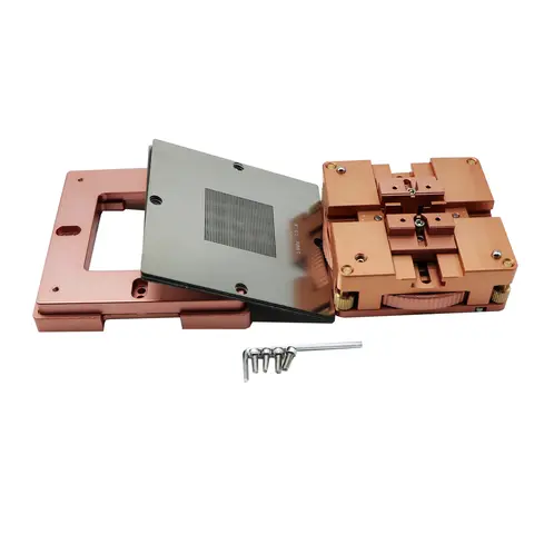 Aluminium Alloy BGA Reballing Station Kit 90x90mm BGA Reballing Station with 10/PCS BGA Universal Stencil Solder Optional