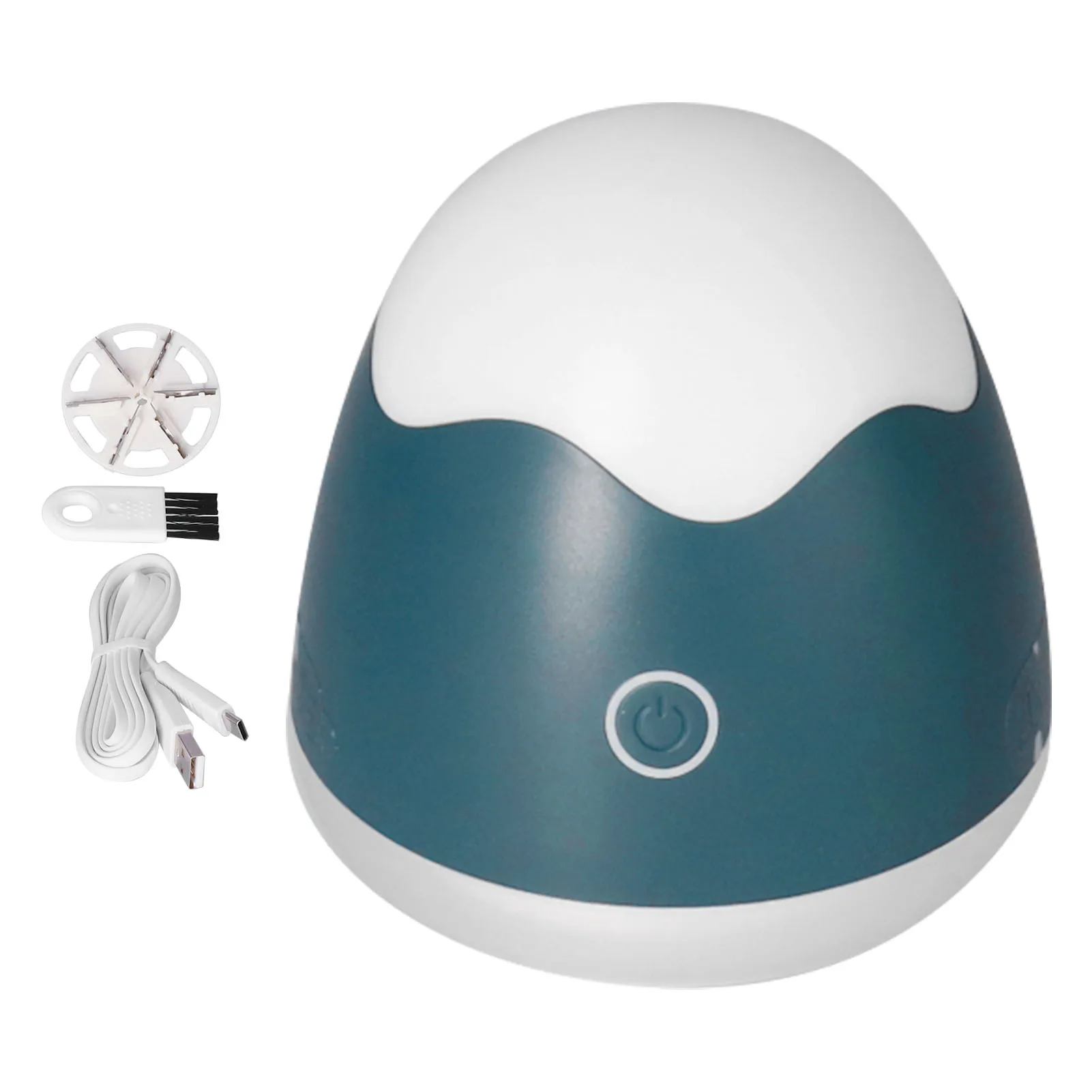 ماكينة حلاقة صغيرة للنسيج قابلة لإعادة الشحن مع ستة شفرات من الفولاذ المقاوم للصدأ وفرشاة