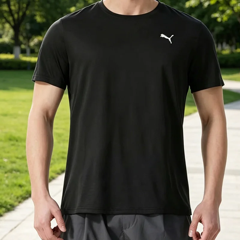 

Мужская футболка PUMA с коротким рукавом 527344-01, повседневная, дышащая, спортивная