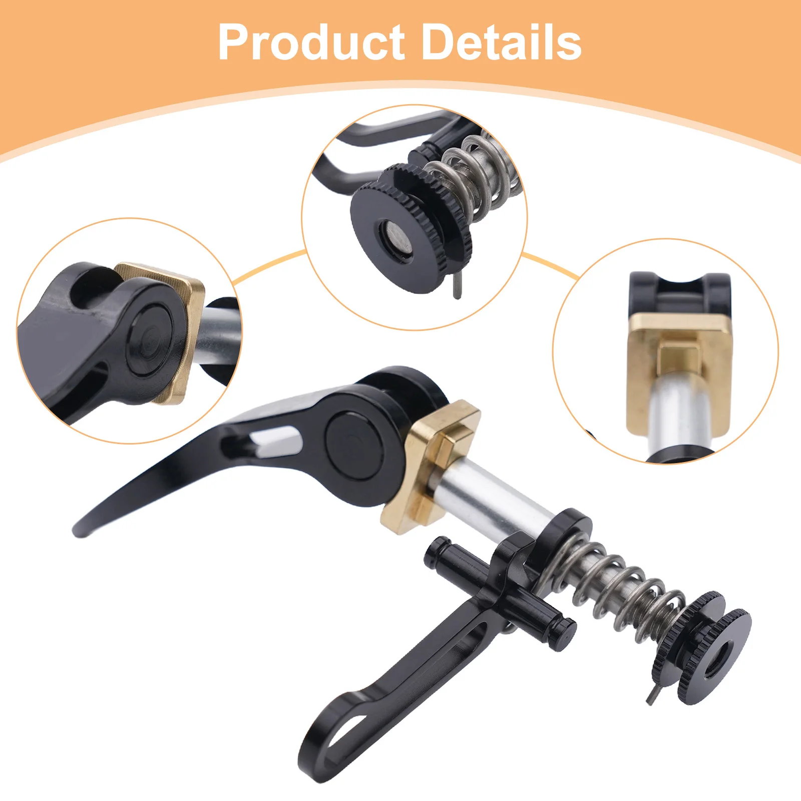 

Lightweight Bike Seatpost Clamp Quick Releases Handle Seatpost Clamp 66*72mm Bike Saddle Post Lever For Brompton