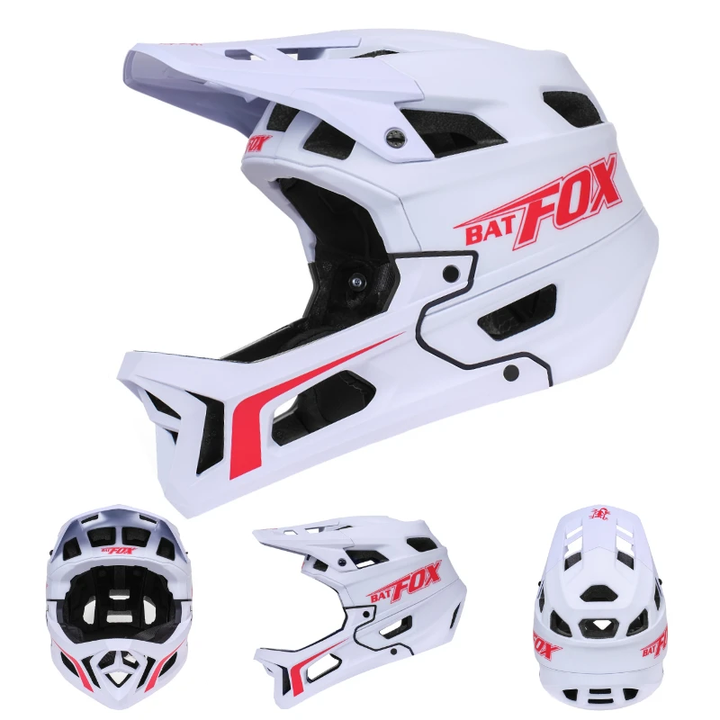 Batfox mtb full facemen capacete de bicicleta de estrada capacete de velocidade adulto motocross fora de estrada capacete de segurança mountain bike mtb