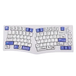 Feker Alice75 QMK/VIA Alice Layout Aluminum Gasket-mounted Hot-Swap Wired/Bluetooth/2.4GHz Wireless Mechanical Keyboard for Win