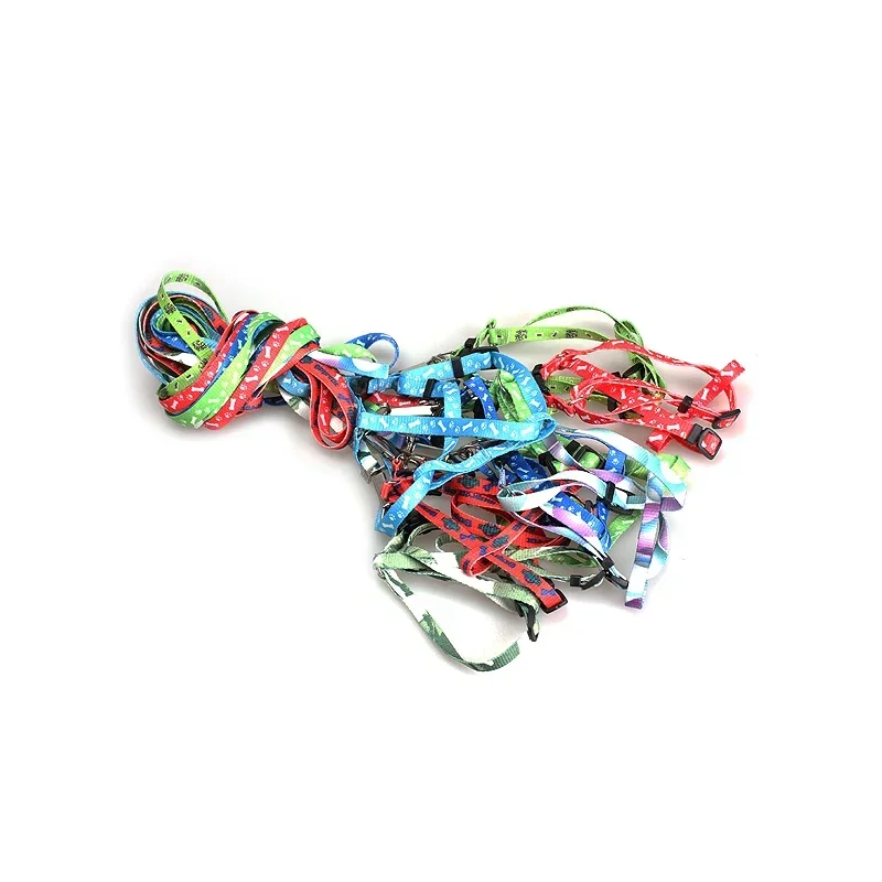 Adjustable Pet Cat Doggie Puppy Colorful Nylon Leashes Lead Harness Belt Rope Dog Safely Leash Pet Products 1PCS