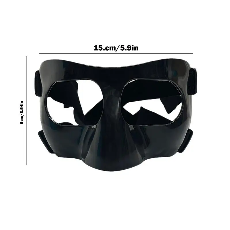 Broken Nose Face Guard Adjustable Face Shield Masque Breathable Sports Training Masque For Adults And Teenagers Basketball