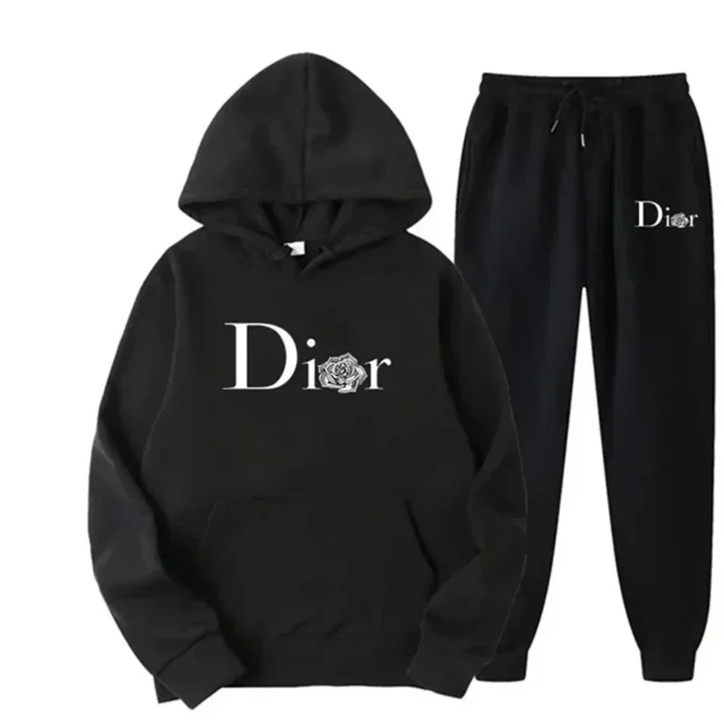 

Spring and Autumn 2026 New Fashion Fitness Jogging Casual Two-Piece Set for Men and Women - Long-Sleeved Hooded Tops + Athletic