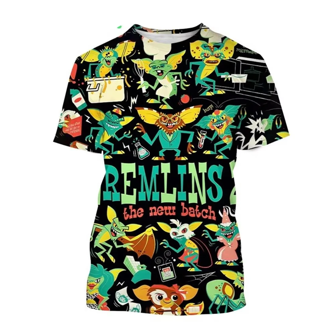 دمية الوحش تي شيرت مطبوع الرجال والنساء الاطفال بلايز موضة رائجة البيع جديد عيد الميلاد فيلم الرعب Gremlins ثلاثية الأبعاد تي شيرت مطبوع #6