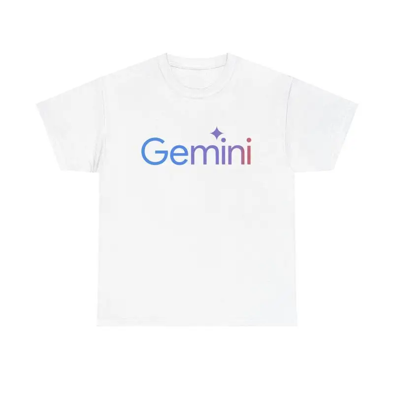 Gemini AI T Shirt cool minimal google artificial intelligence tech graphic tee
