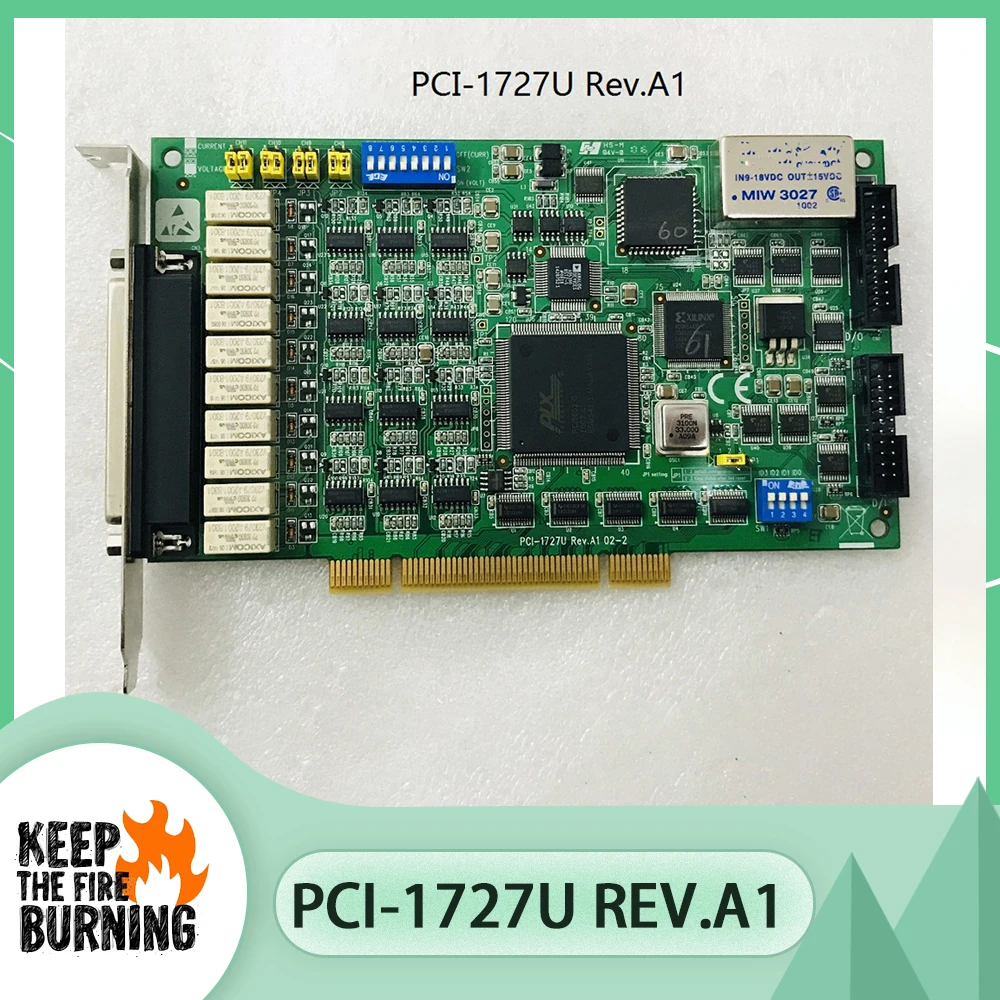 

For Advantech Acquisition Card PCI-1727U Rev.A1 14 Bit Serial Port, 12 Analog Outputs With Digital IO Card