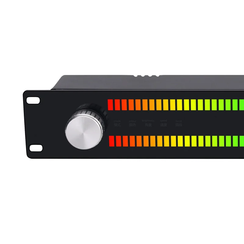 LED64X2 Music Spectrum Display Rhythm Light VU Meter Supports Voice Control & Line Input Modes