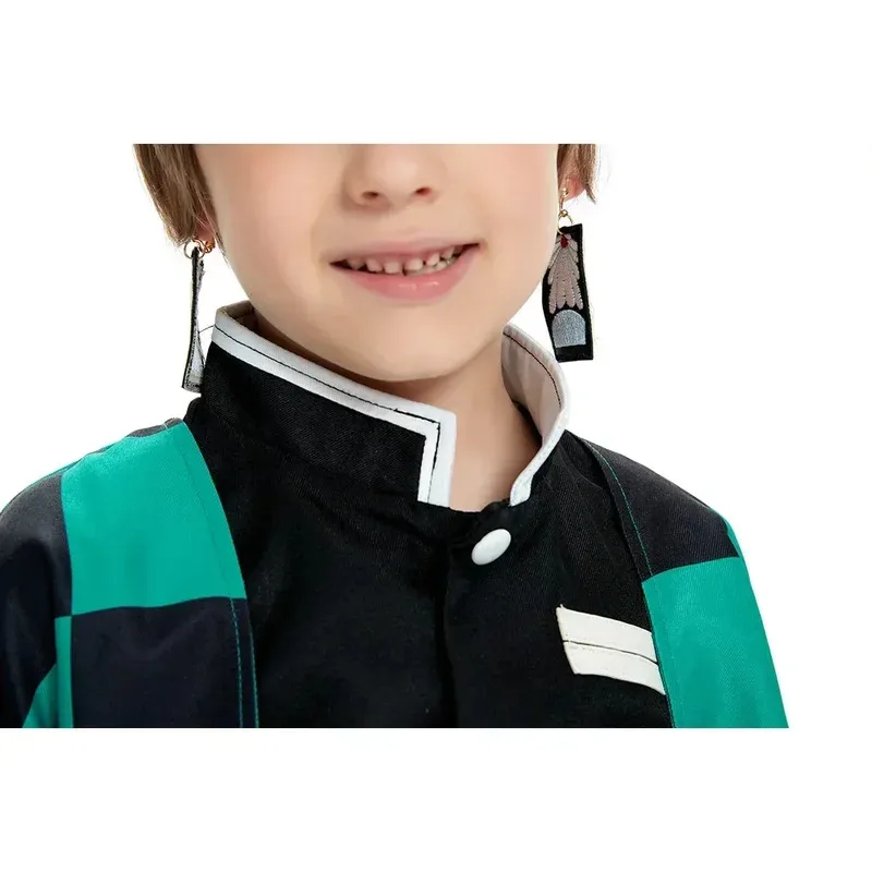 أزياء تنكرية للأطفال أنيمي شيطان القاتل كيميتسو نو ييانغ كامادو تانجيرو كيمونو مجموعة أزياء كرنفال الهالوين