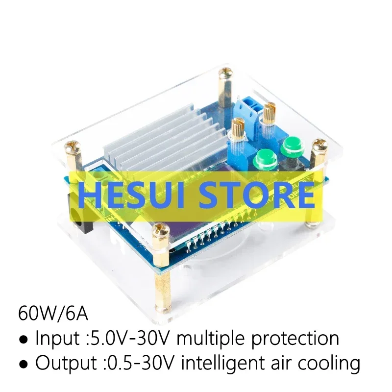 60W6A High-power adjustable step-down power module solar charging long handle adjustment with display housing