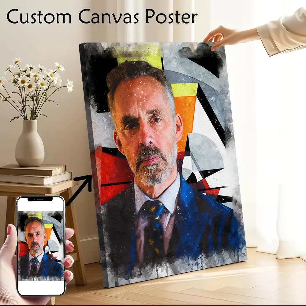 Jordan Peterson Canvas Poster Wall Art Customizable High Quality Printed Picture for Home Decor Room Decorating Interior Bedroom