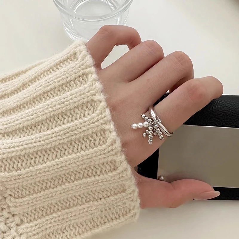 Simple Tassel Pendant Ring French Retro Jewelry Romantic Heart Adjustable Finger Rings Engagement Jewelry Valentine Day Gift image 4