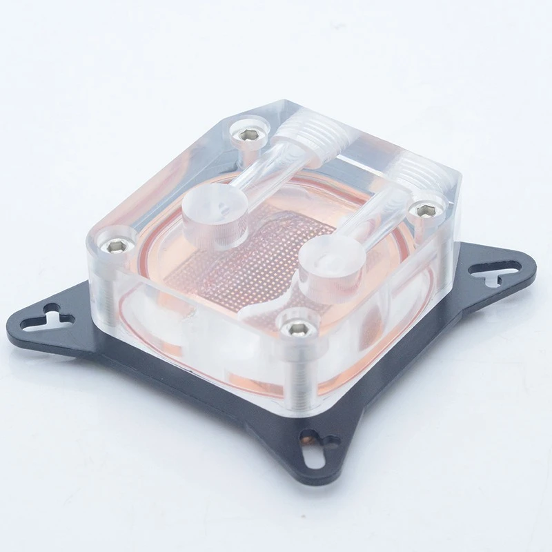 GPU Core Water Block 52-63mm Acrylic Top Brass Base 2 Port 4 Port for PC VGA Cooling 2Pcs