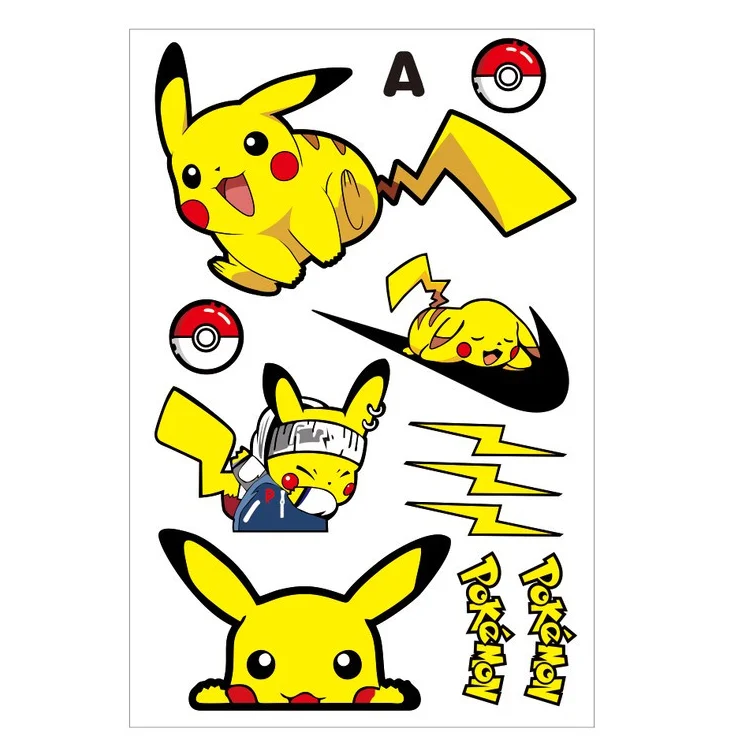 Pokemon decorative waterproof sticker lovely character decal suitable for automobile electric bike scratch hiding ornament - view 4