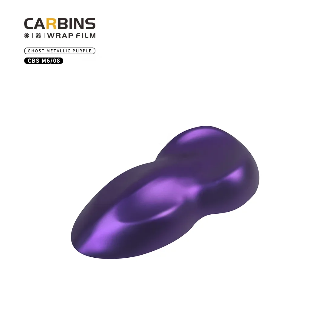 2025 Karabijn Guangzhou Fabriek Groothandel Ghost Metallic Paars Vinyl Car Wrap Vinyl Carrosserie Decoratie Vinyl Film 1.52 * 18 M