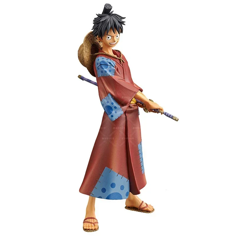 One Piece Anime Action Figure Brinquedos para Crianças, Bandai Original, Luffy, Zoro, Chopper, Nami, Ornamentos de Modelo Colecionáveis, Presente, 18cm