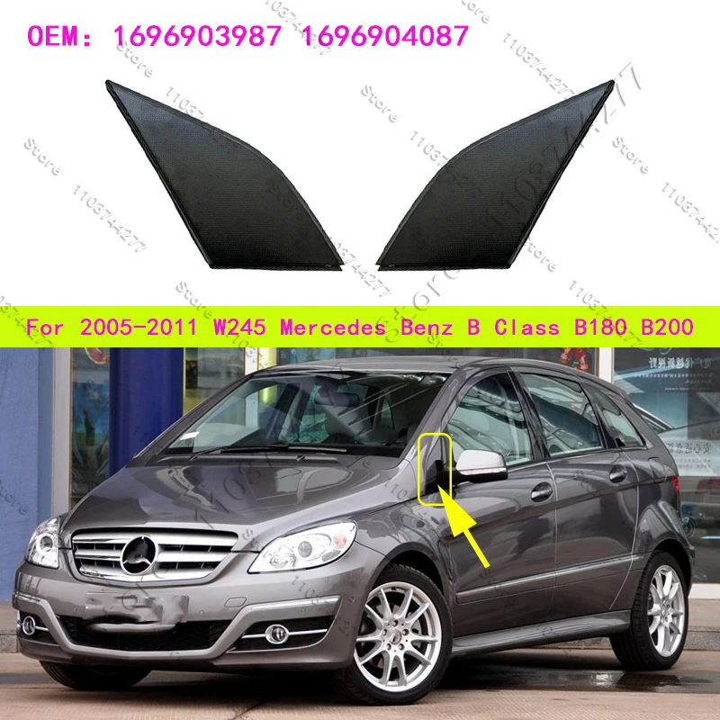 

For 2005-2011 W245 Mercedes Benz B Class B180 B200 Rearview Mirror Triangle Plate Trim 1696903987 1696904087