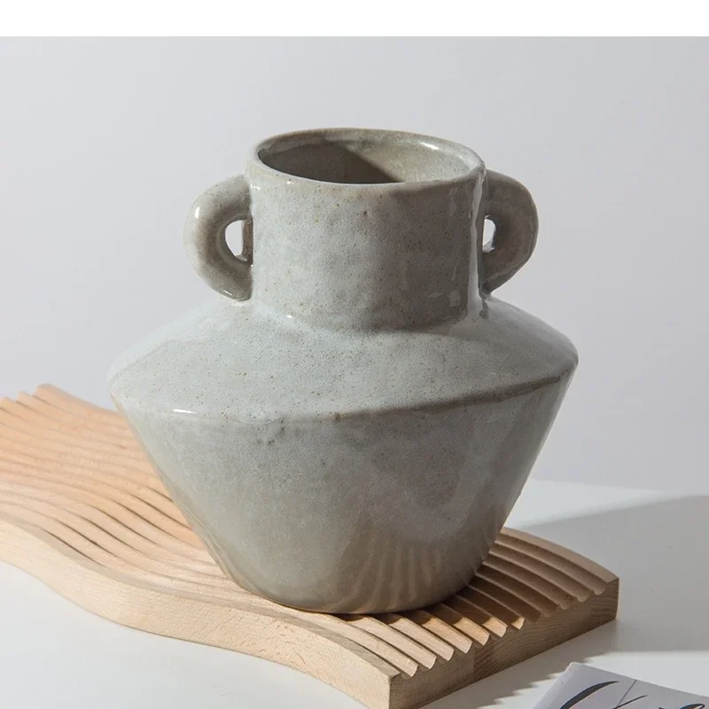 Minimalist Speckled Ceramic Vase Flower Pots Decorative Arrangement Floral Vases Desk Decoration Modern Home Decor