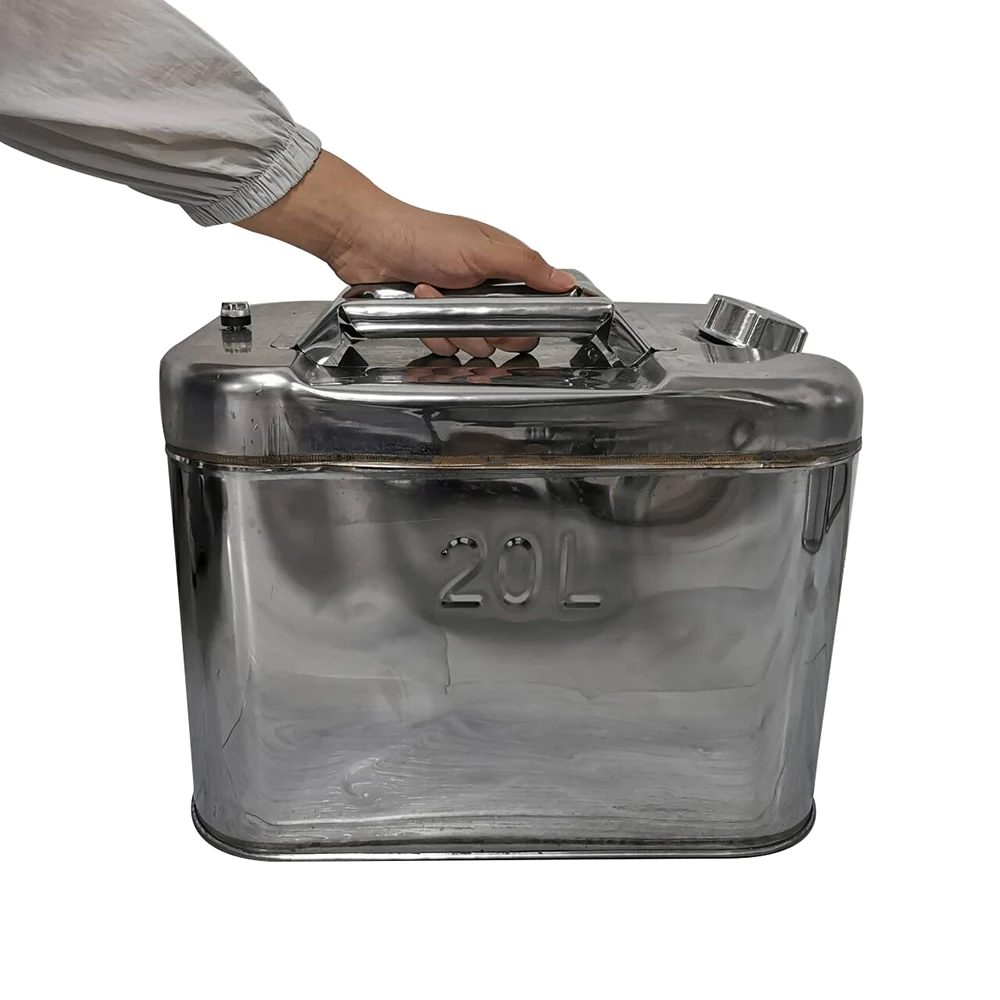 خزان الوقود الأفقي من الفولاذ المقاوم للصدأ ، أسطوانة الزيت ، 20 لتر ، قطع غيار السيارات ، ملحقات الدراجات النارية ، الاحتياطي ، خزان البنزين ، وعاء الزيت ، محطة الغاز