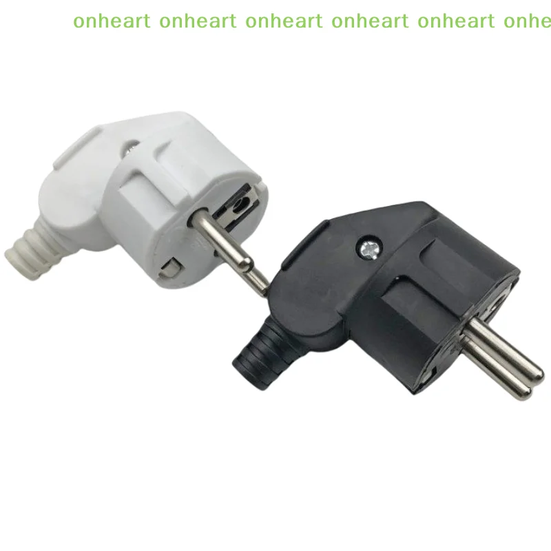 [C]EU AC Power Adapter Socket 16A 250V Connector Cable Electrical Plug White Black Male Converter Adaptor Detachable Plug