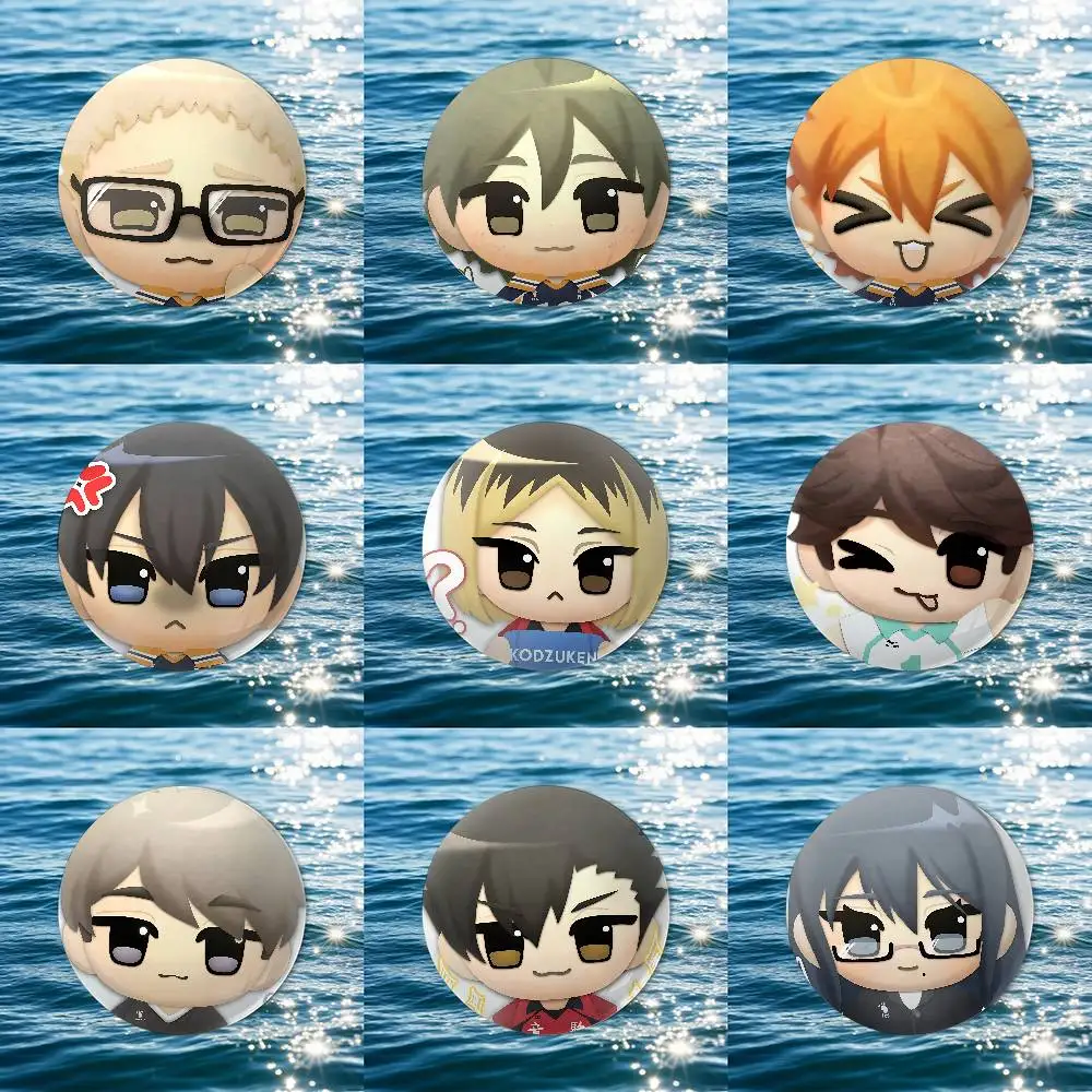 

Anime H-Haikyuus Badges Button PinsBrooch Creative Funny Quotes Badge Clothes Backpack Jewelry Gift For Kids Friends