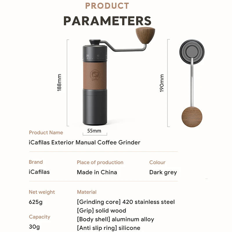 Manual Coffee Grinder Portable High Quality Hand Grinder Hexagon Stainless Steel Ball Grinder Adjust Coffee Thickness