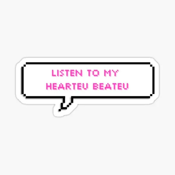 Escuchar mi corazónteu Beateu Changbin 5 uds pegatinas para decoración equipaje sala de estar coche fondo divertido decoraciones lindas 5 uds St