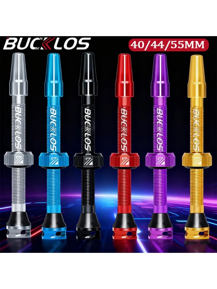 AliExpress BUCKLOS Bicycle Tubeless Valve 40mm 44mm 55mm F/V Road Bike Tubeless Valve CNC Bicycle Presta Tire Valves Gravel Bike Air Valves