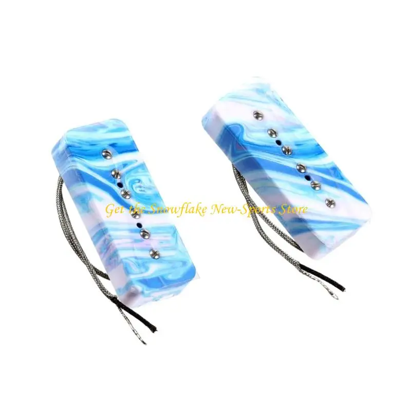 E56D Pack of Fatter Sound Powerful Replacement Guitar Pickup for Style Electric Guitars Neck Bridge Positions Wax Potted