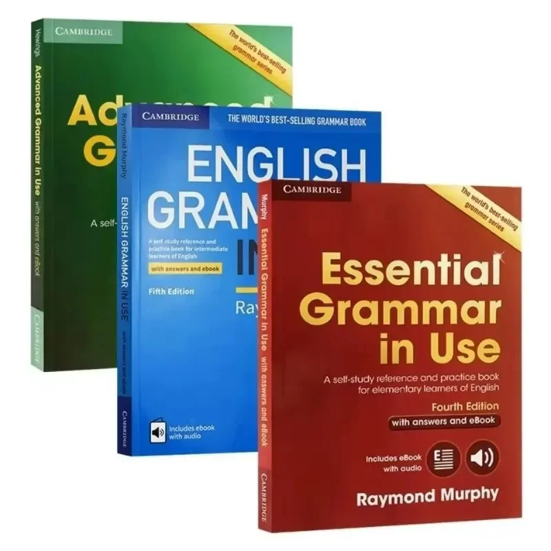 3books Cambridge Elementary English Grammar Advanced Essential English Grammar In Use English Test Preparation Professional Book