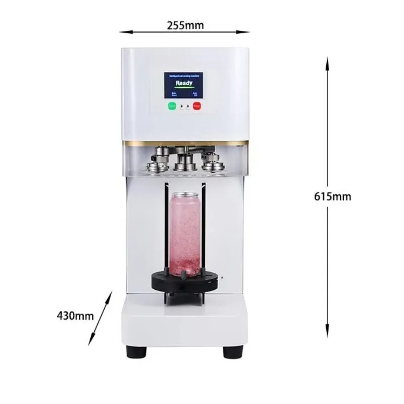 Full Automatic Beverage Can Sealing Machine for Paper Packaging 40 Pcs/Min Cold Sealing Commercial Use
